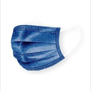 DENIM FACE 5 PIECE MASK SET UNISEX COLOR BLUE
